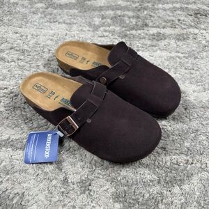 Birkenstock Boston Clogs Mocha Woman’s Sizes 8 8.5 39 Soft Footbed